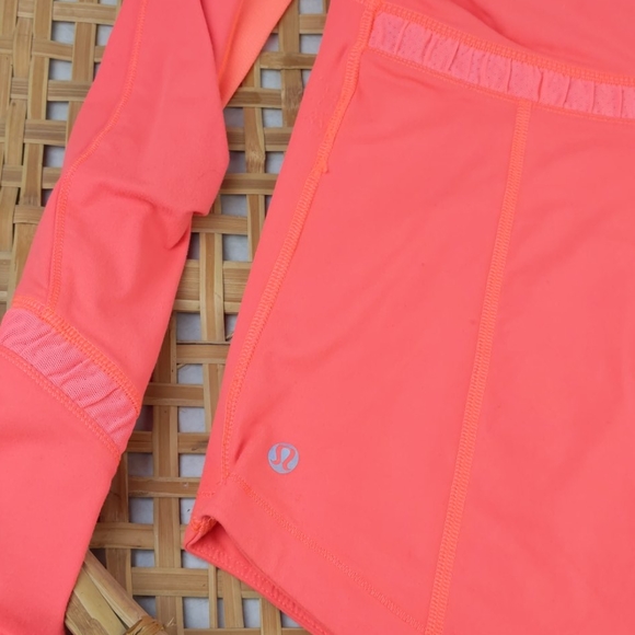 Lululemon Run Reflect Pullover Orange size 4 - Picture 6 of 9